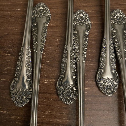 Vintage cutlery set made of stainless steel like new
