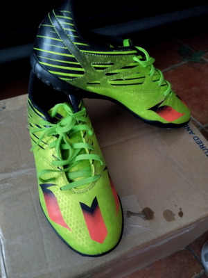 Adidas Messi football shoes used, size 38, green