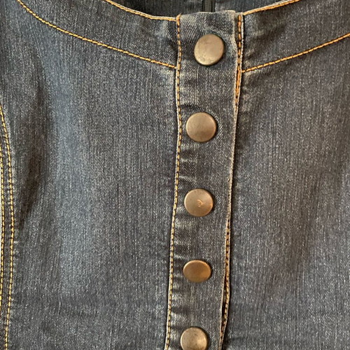 Blue denim dress slim fit like new, size M