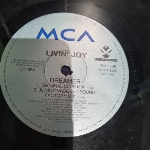 Vinyl Livin Joy Dreamer used