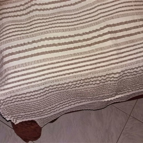 Handwoven tablecloth new with tassels, size 1.50x2.20 m