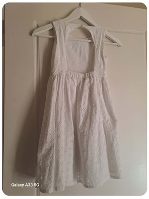 Mini Raxevsky white children's dress, size 122-128 cm, age 8