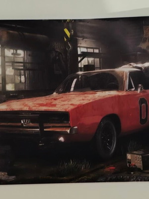 Μεταλλική διακοσμητική ταμπέλα General Lee Dukes of Hazzard 20x30 σαν καινούργιο
