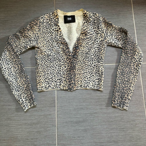 D&G cardigan like new, slim and short, for XS / XXS, brown