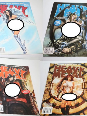 Heavy Metal science fiction magazine, set of 8 comics
