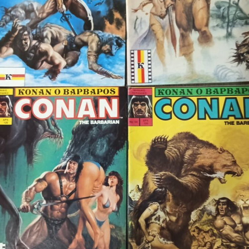 Conan the Barbarian comics pack of 10 issues like new, Greek 1990