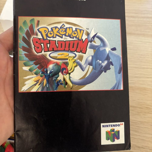 Pokémon Stadium 2 Nintendo 64 box and manual used