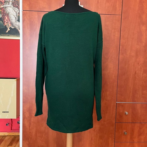 Scandalo knitted winter dress like new, green, size S/M