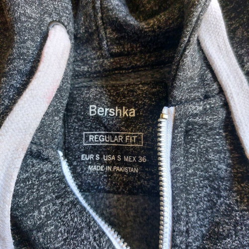 Bershka men's cardigan gray like new, size S
