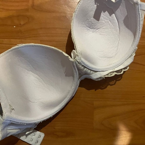 Lace Bra with Padding Size 44 Like New White