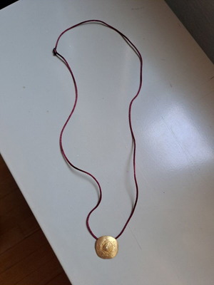 Gold-plated necklace from Cycladic Art Museum new