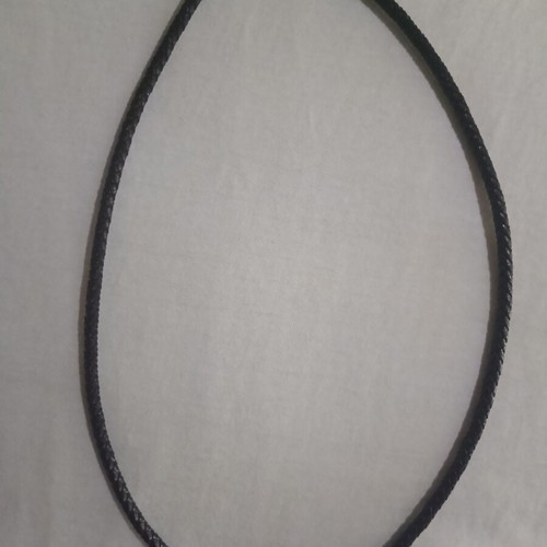 Leather Necklace Fort Tempus with Skull Pendant new, brown and silver