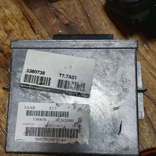 Saab 9-5 ECU computer used, model 5380076 5380738 T7
