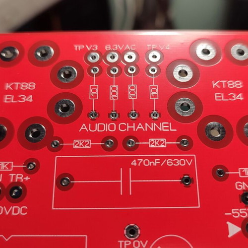 Tube Audio Mono Amplifier PCB 2xEL34 PP 35Wrms New