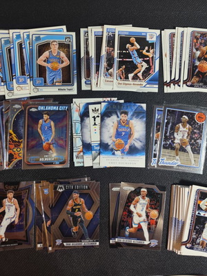 Oklahoma City Thunder basketball cards lot, 73 total, like new