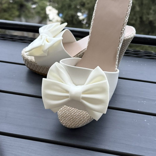 White platform sandals shoes like new, size 41
