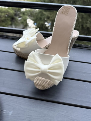White platform sandals shoes like new, size 41
