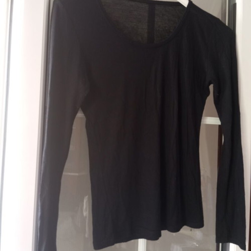 Blouse black, used, very thin, size S
