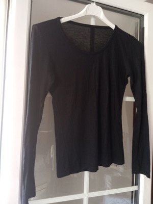 Blouse black, used, very thin, size S