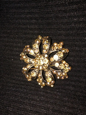 Margarita pins handmade, gold color, new, set of 3