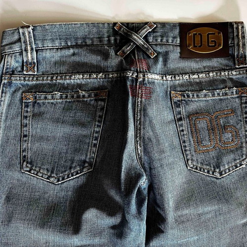 Dolce & Gabbana vintage denim jeans like new, straight fit, ripped, size 42 It
