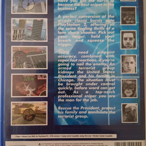 Silent Scope PS2 game used, complete with English manual