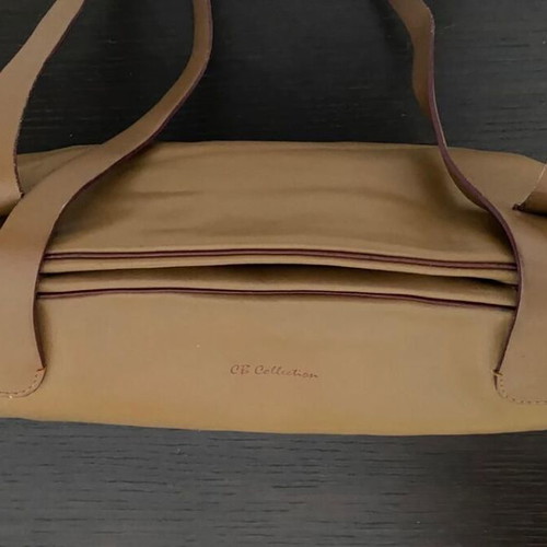 CB Collection leather shoulder bag used, brown