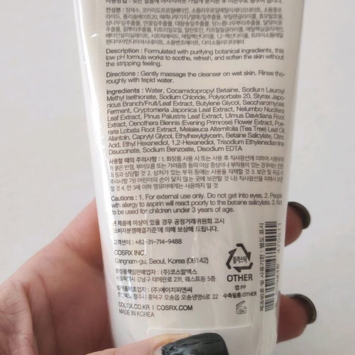 Cosrx Low ph Good Morning Cleanser facial cleanser 150ml new
