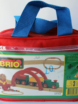 Vintage 1996 Brio Wooden Train Playset 33163 new