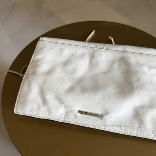 Rebecca Minkoff leather shoulder bag new, white, clutch and crossbody