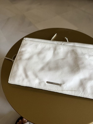 Rebecca Minkoff δερμάτινη τσάντα ώμου καινούργια, άσπρη, clutch και crossbody