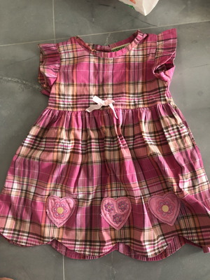 Plaid dress used for 12-18 months funky