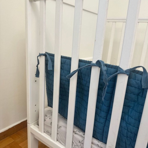 Woodies Hampton baby crib 70x140 with Bebestrom latex mattress
