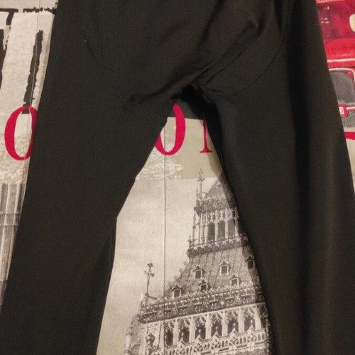 Ysabel Mora men's thermal leggings black, size S like new