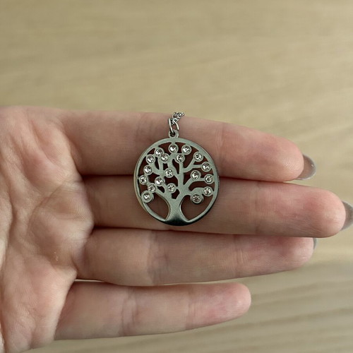 Women's silver necklace
