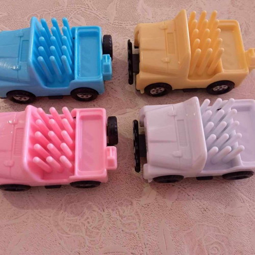 Winner cars 1986 new, set of 4, pencil sharpeners and holders