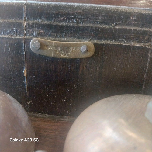 Western Electric Company USA wall telephone used, collectible circa 1900
