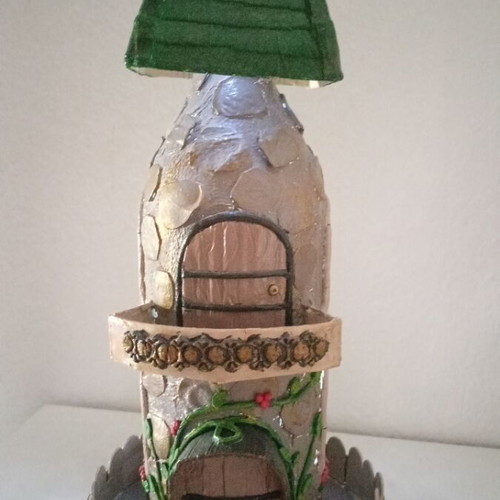 Fairytale house handmade lamp new, decorative fairy tale house
