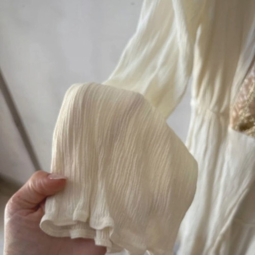 White 22 shirt-coat like new, beige, size S