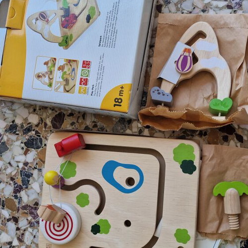 Wooden educational toys pack like new with packaging