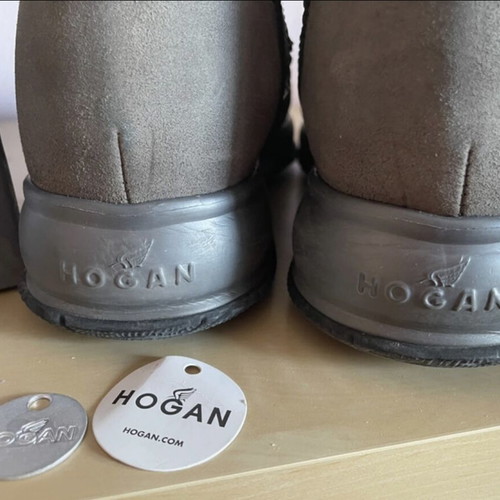 Hogan gray athletic shoes used, size 39