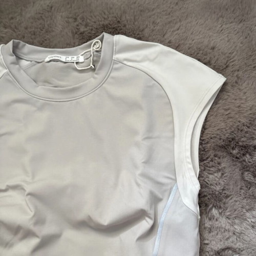 Oysho beige polyamide top size Small new