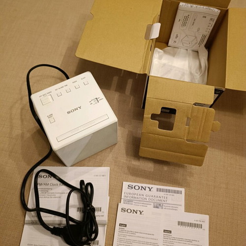 Sony ICF-C1 FM-AM clock radio new, tabletop alarm clock