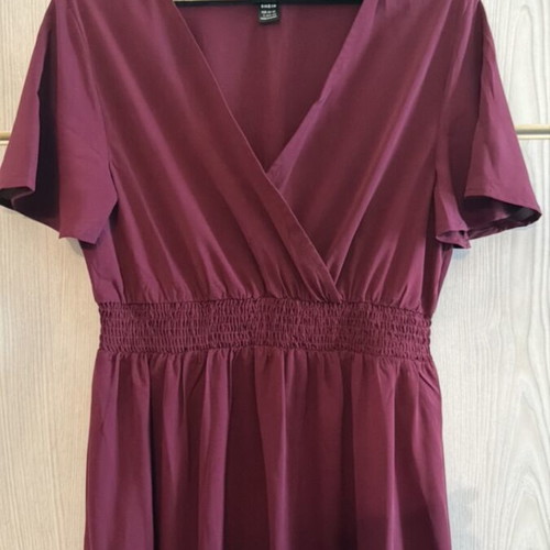 Shein branded long dress size L with elastic waist new