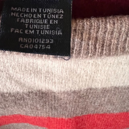 Gant 100% wool striped sweater size L like new