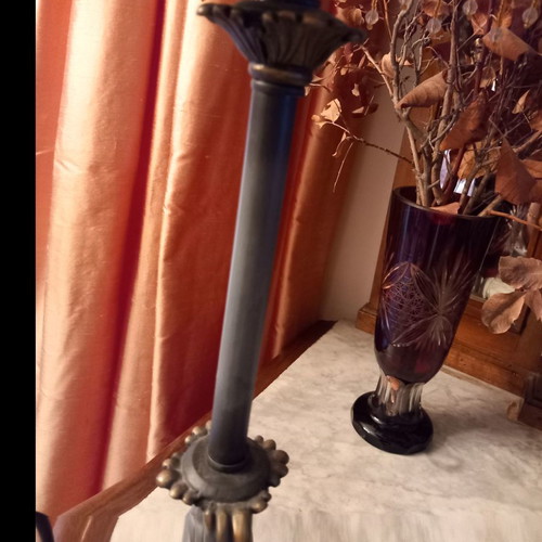 Set of lampshades used, beautiful table lamps 0.60m height