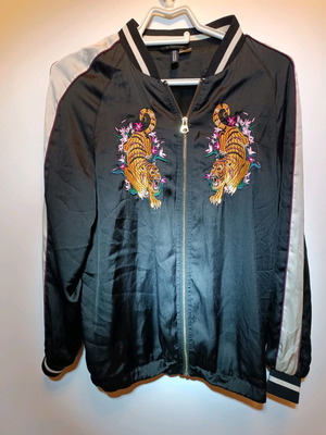 H&M Divided women's jacket used, size EUR38, black