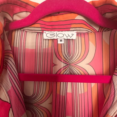 Glow caftan dress semi-closed like new, orange