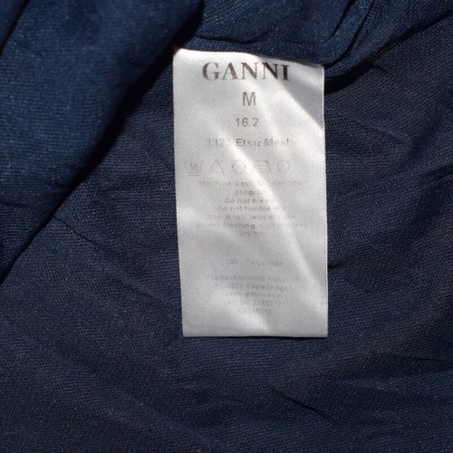 GANNI Etsu Mesh dress size M like new, blue and multicolor