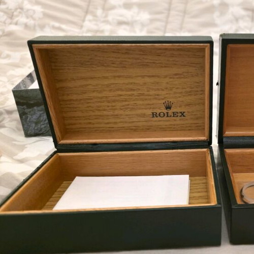 Rolex vintage box like new, model 68.00.08, leather interior